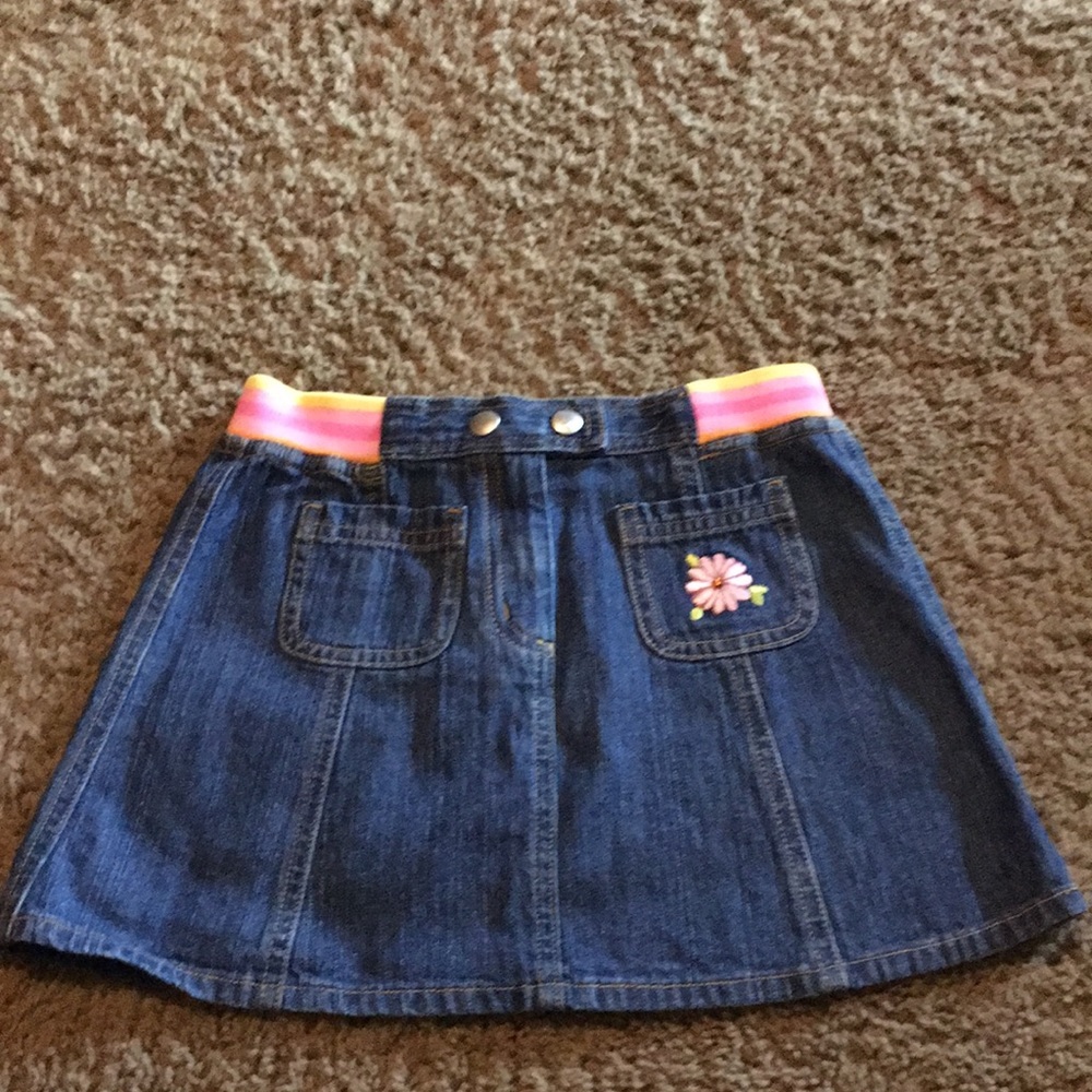 Vintage Gymboree Sunshine Daydream denim skirt Sz 6